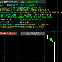 黄金16层趋势对冲网格（MT5）